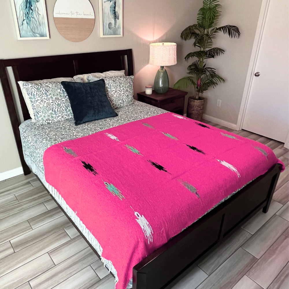 Hot Pink Baja Thunderbird Blanket - Concordia Style Boutique