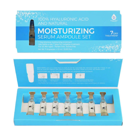 100% Hyaluronic Acid & Natural Moisturizing Serum Ampoule Set - Concordia Style Boutique