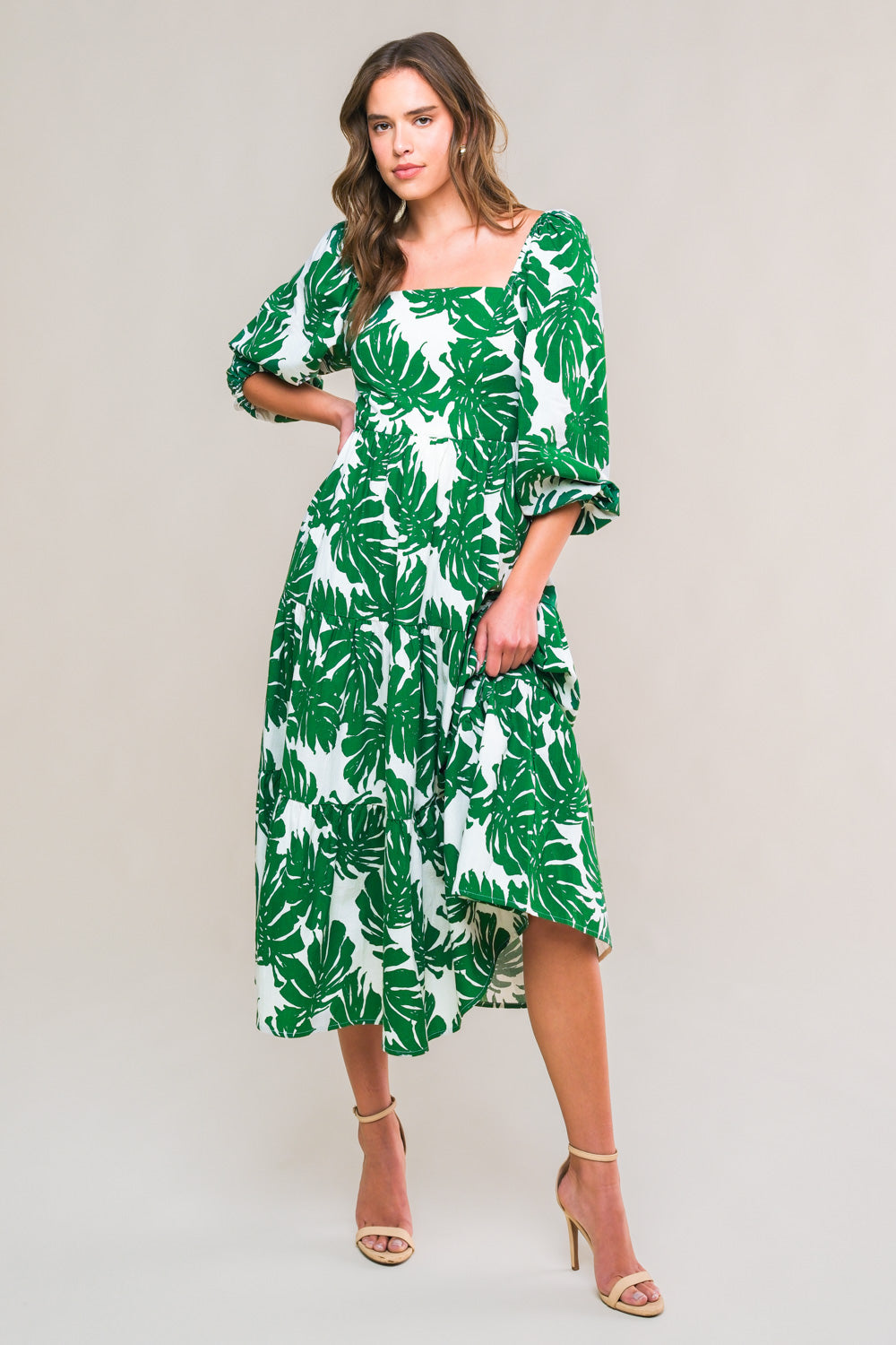 ALL THE DRAMA WOVEN MIDI DRESS - Concordia Style Boutique