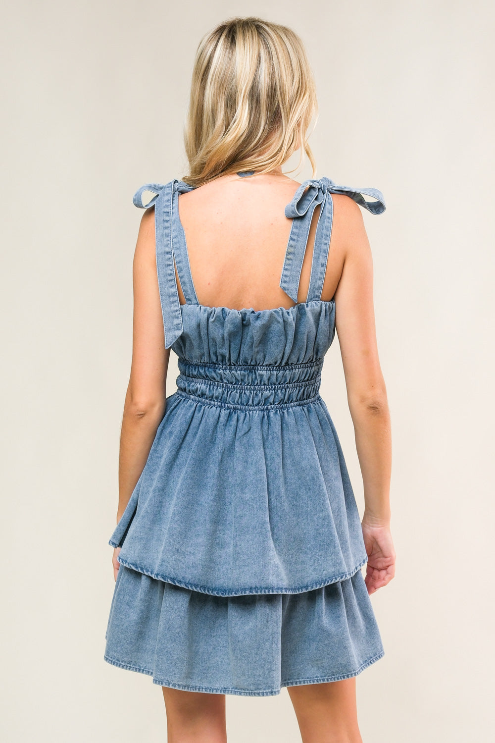 ALONG THE SHORELINE DENIM MINI DRESS - Concordia Style Boutique