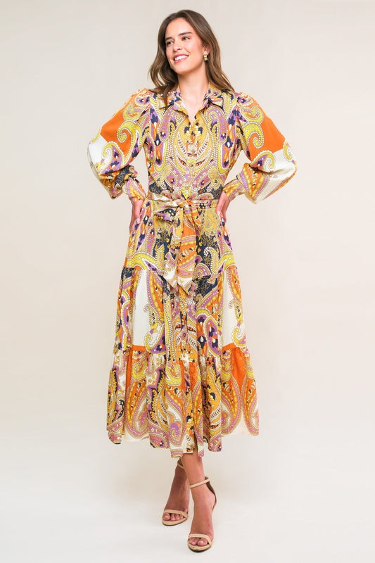 AESTHETIC POSE WOVEN MIDI DRESS - Concordia Style Boutique