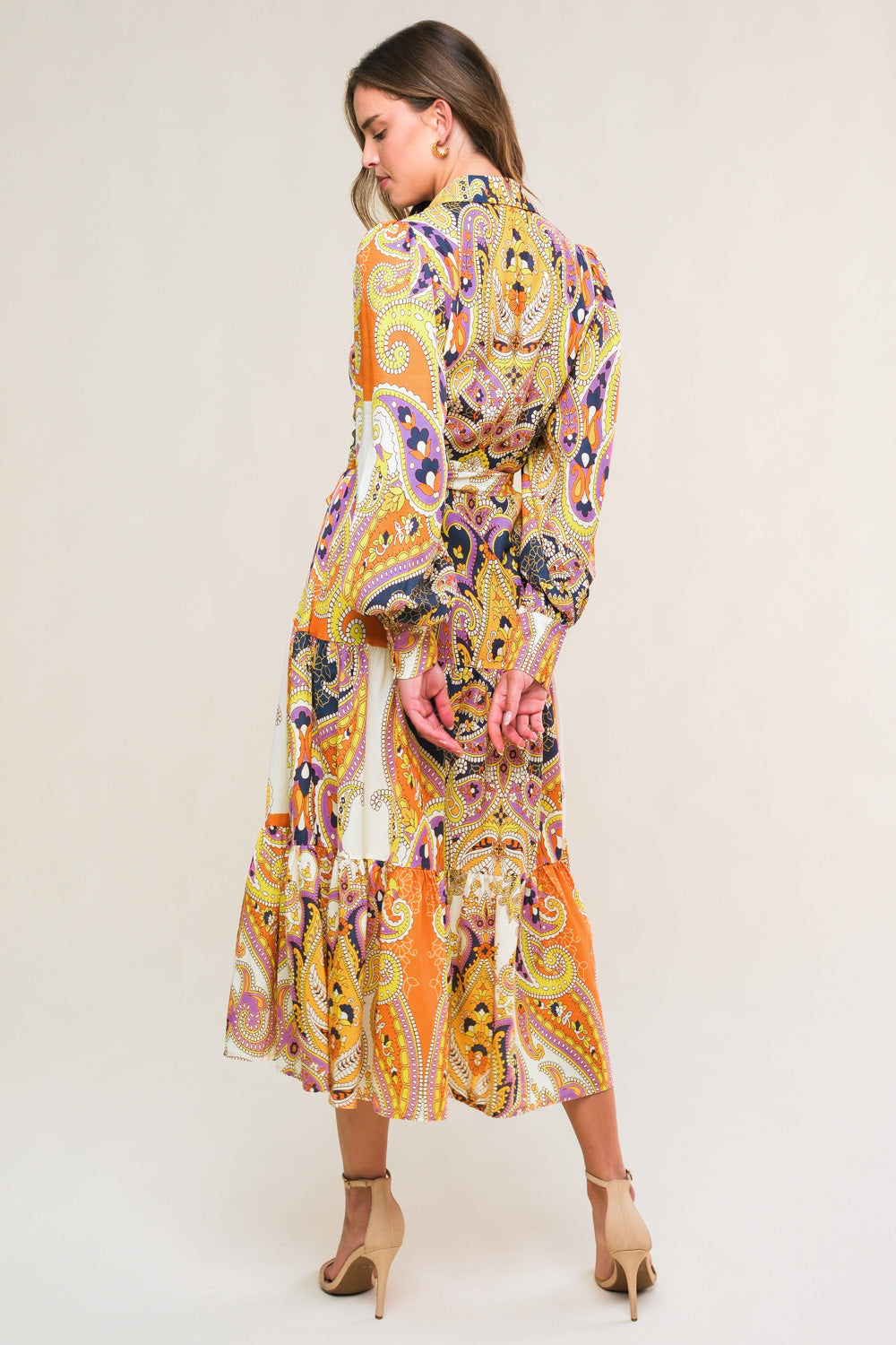 AESTHETIC POSE WOVEN MIDI DRESS - Concordia Style Boutique