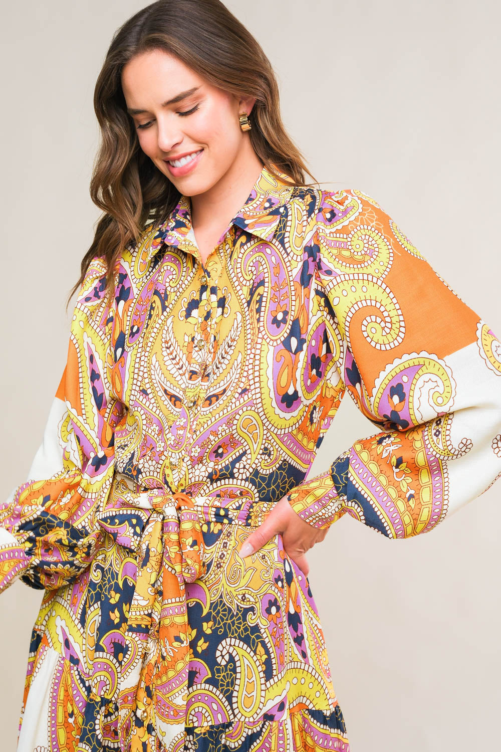 AESTHETIC POSE WOVEN MIDI DRESS - Concordia Style Boutique