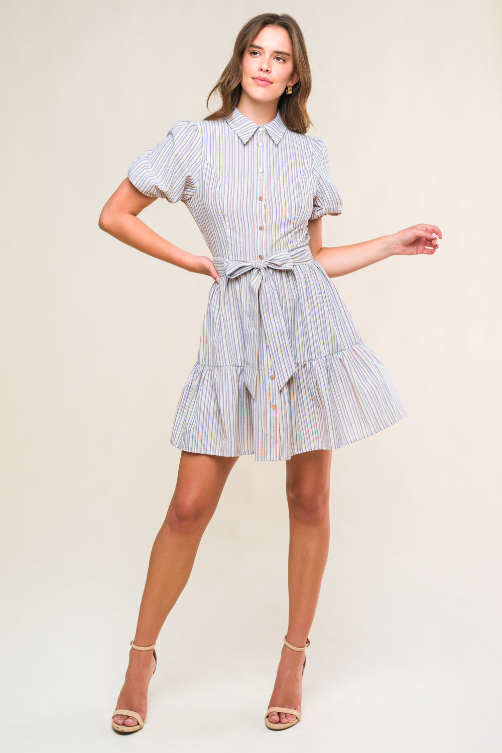 ADORABLE PRESENCE WOVEN MINI DRESS - Concordia Style Boutique