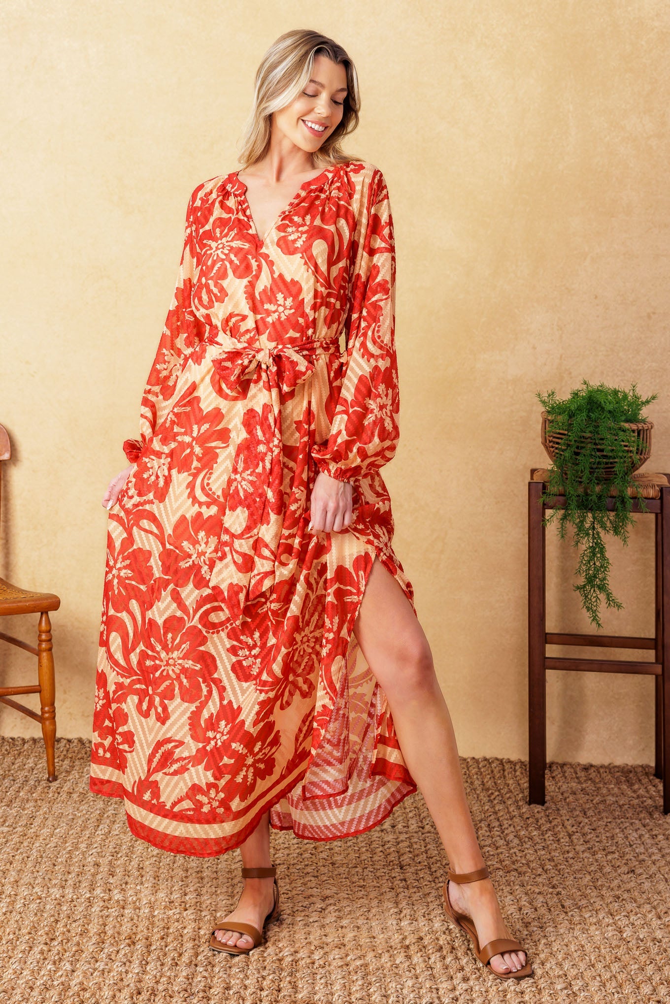 BACK IN ACTION WOVEN MIDI DRESS - Concordia Style Boutique