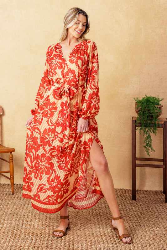 BACK IN ACTION WOVEN MIDI DRESS - Concordia Style Boutique