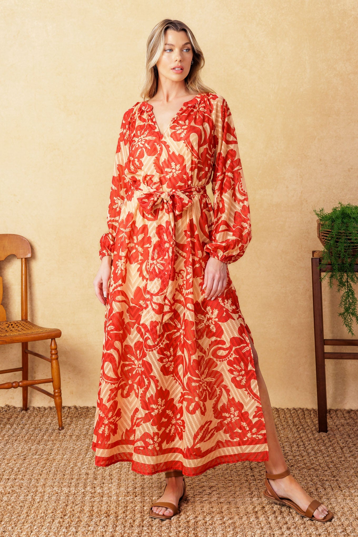 BACK IN ACTION WOVEN MIDI DRESS - Concordia Style Boutique