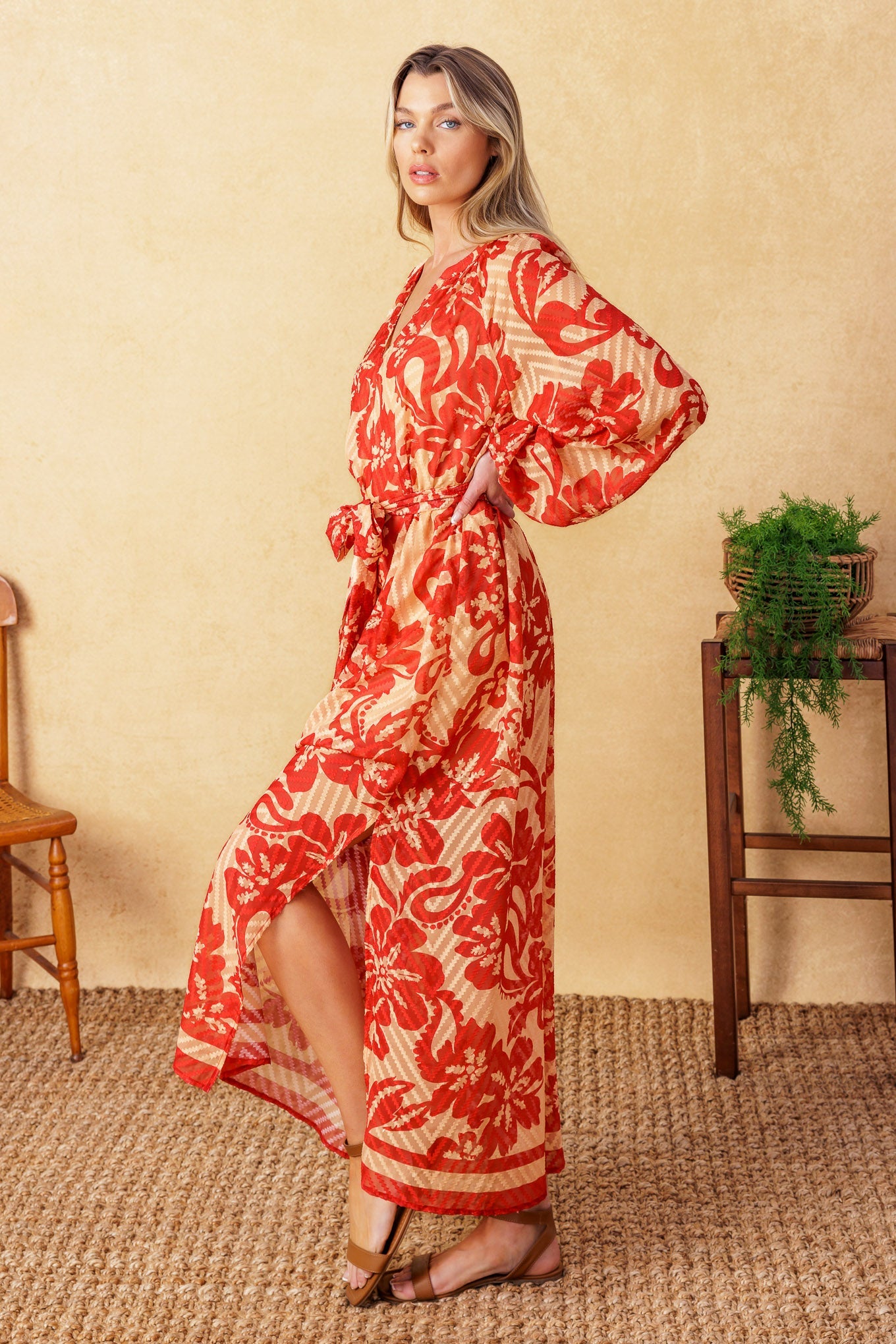 BACK IN ACTION WOVEN MIDI DRESS - Concordia Style Boutique