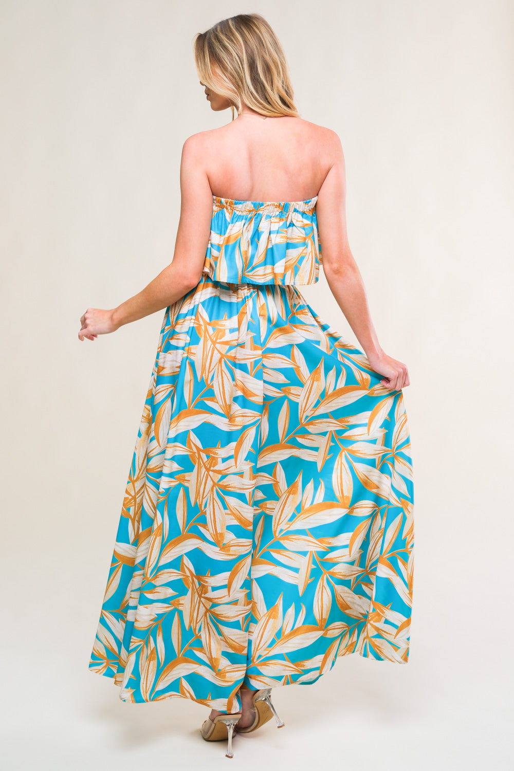 BLOSSOM IN TIME WOVEN MIDI DRESS - Concordia Style Boutique