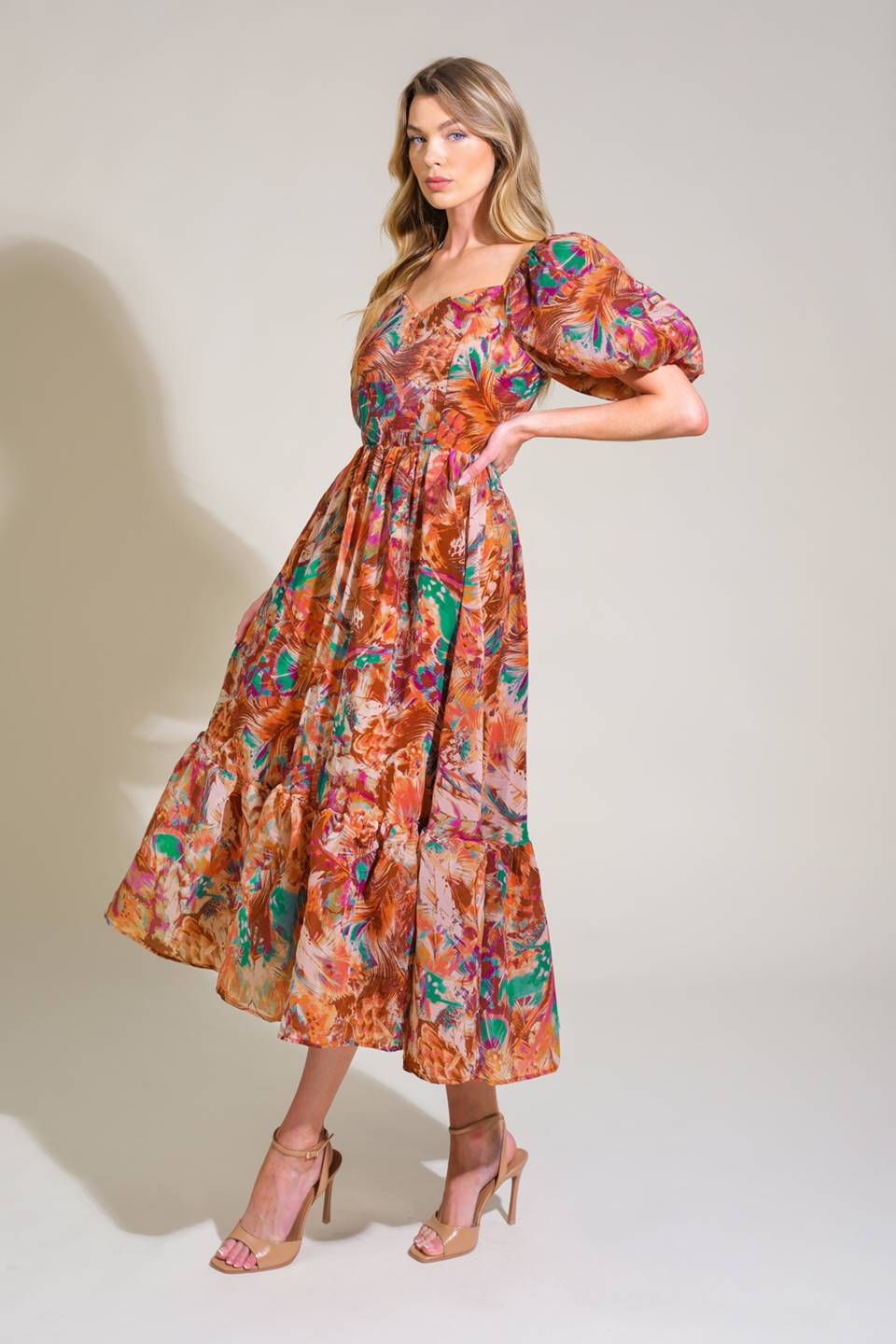 BRING US BACK WOVEN MIDI DRESS - Concordia Style Boutique