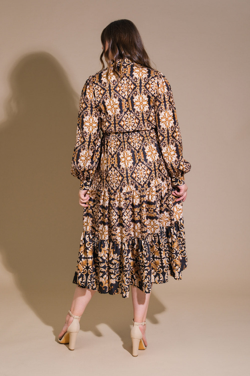 CELESTIAL BEAUTY WOVEN MIDI DRESS - Concordia Style Boutique