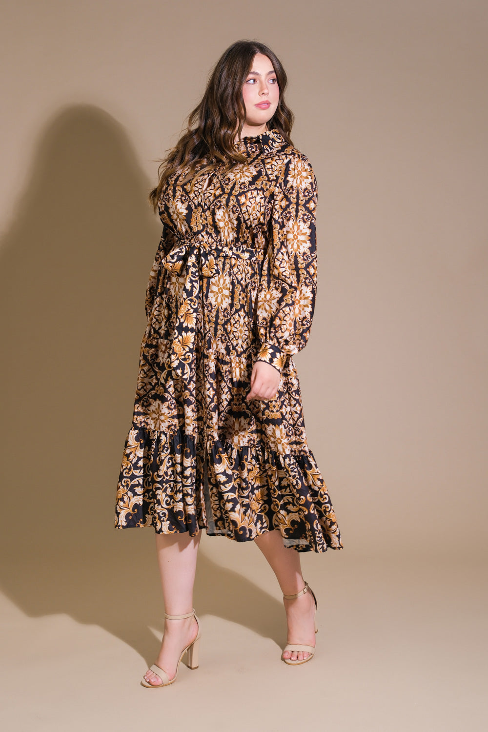 CELESTIAL BEAUTY WOVEN MIDI DRESS - Concordia Style Boutique