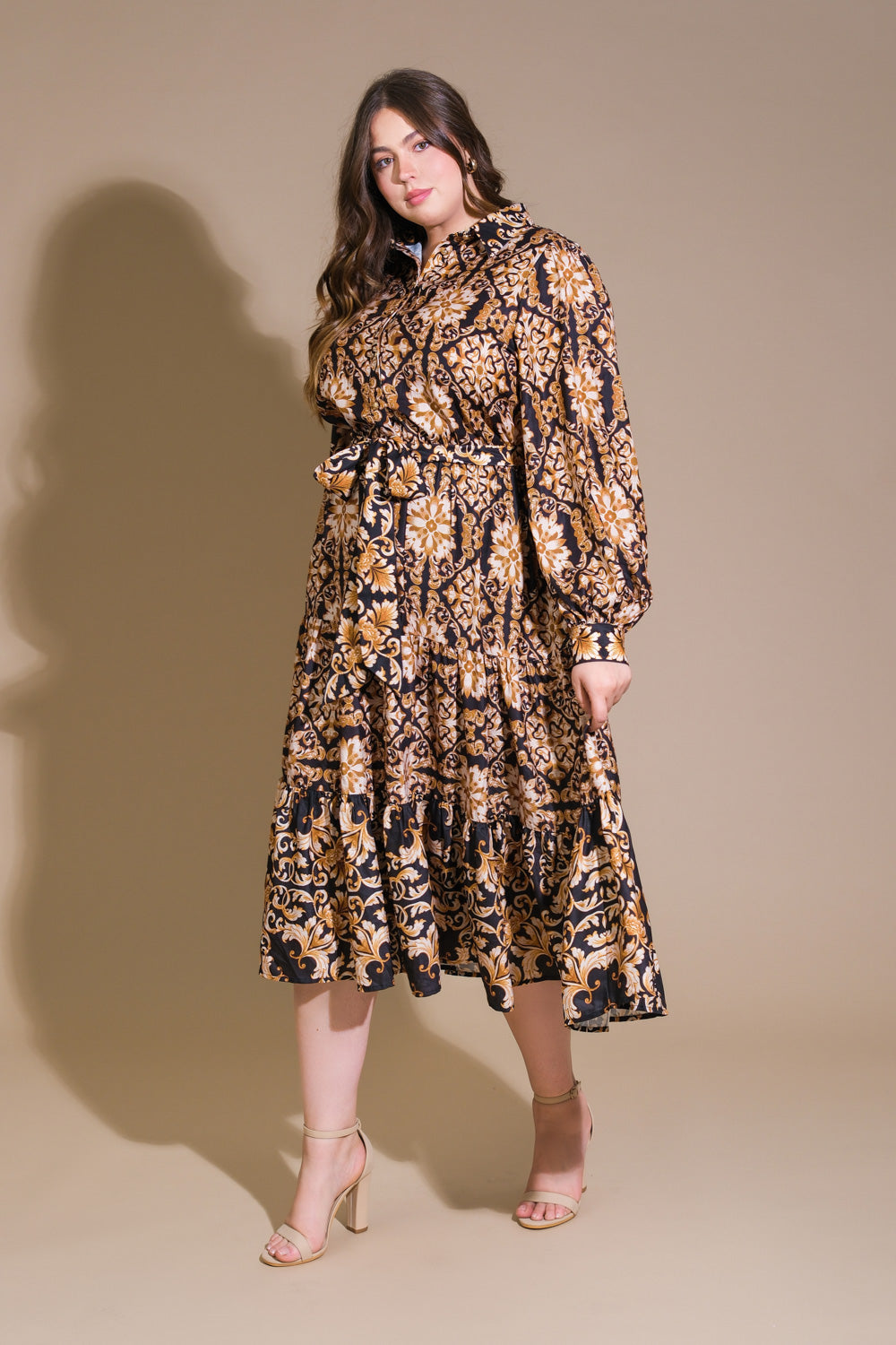 CELESTIAL BEAUTY WOVEN MIDI DRESS - Concordia Style Boutique