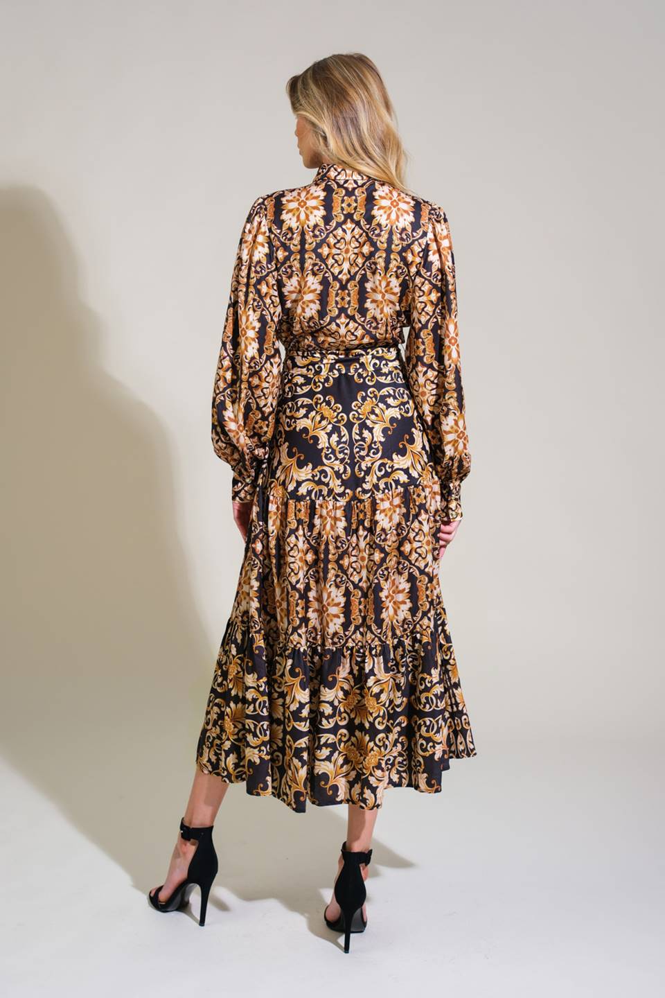 CELESTIAL BEAUTY WOVEN MIDI DRESS - Concordia Style Boutique