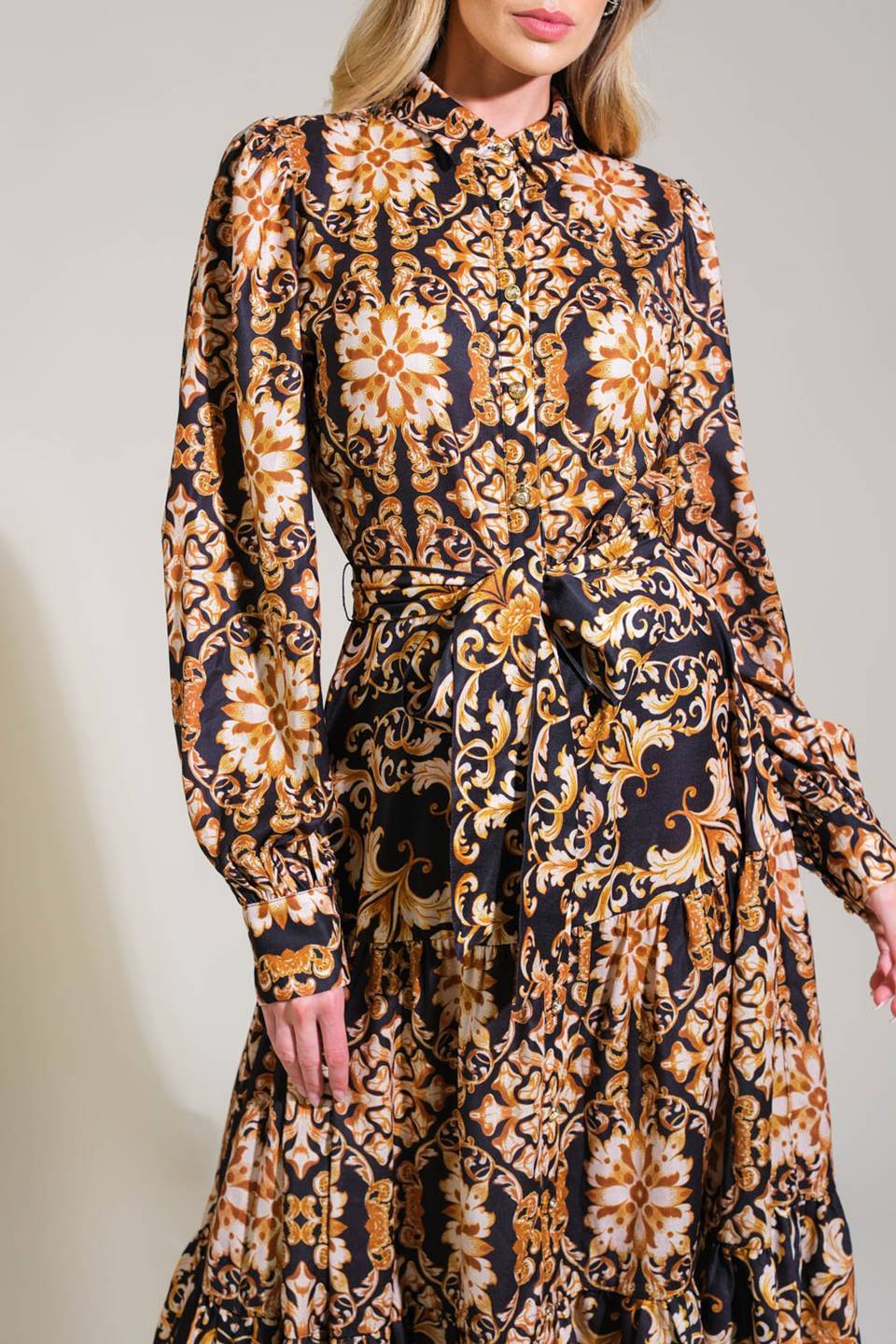 CELESTIAL BEAUTY WOVEN MIDI DRESS - Concordia Style Boutique