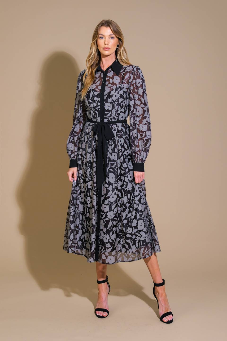 CAPTIVATING ALWAYS JACQUARD MIDI DRESS - Concordia Style Boutique