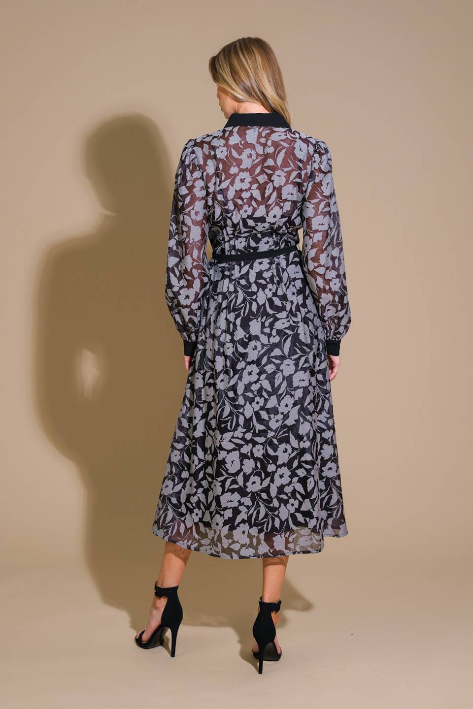 CAPTIVATING ALWAYS JACQUARD MIDI DRESS - Concordia Style Boutique