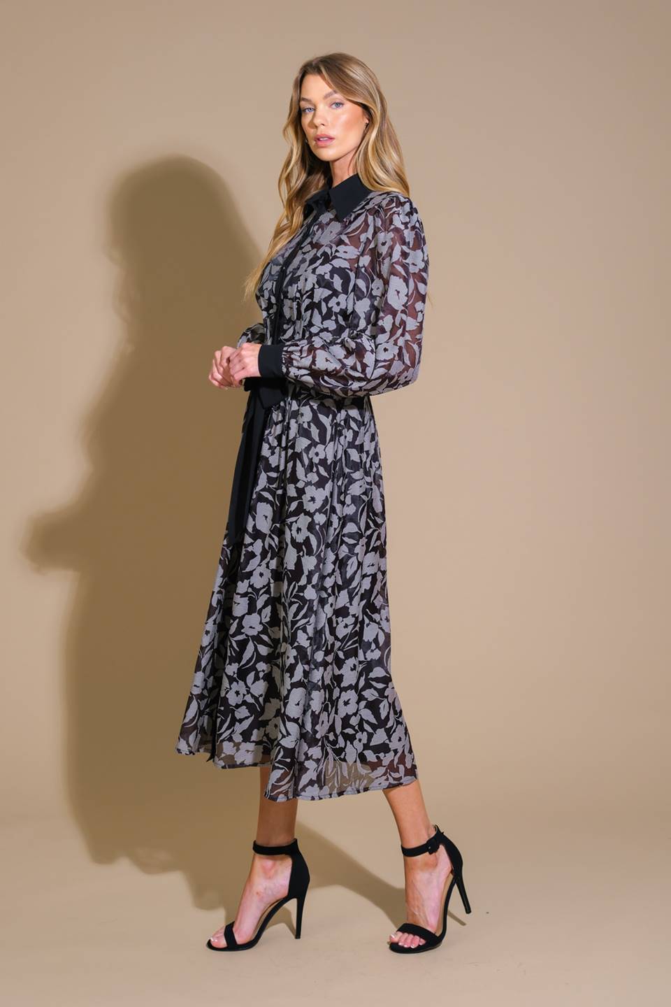 CAPTIVATING ALWAYS JACQUARD MIDI DRESS - Concordia Style Boutique