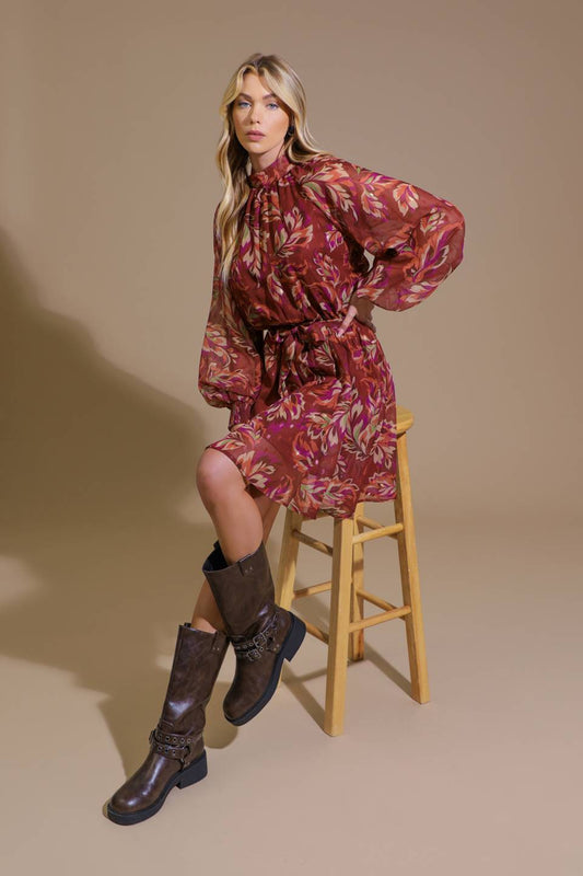 ARTISTIC ESSENCE WOVEN MINI DRESS - Concordia Style Boutique