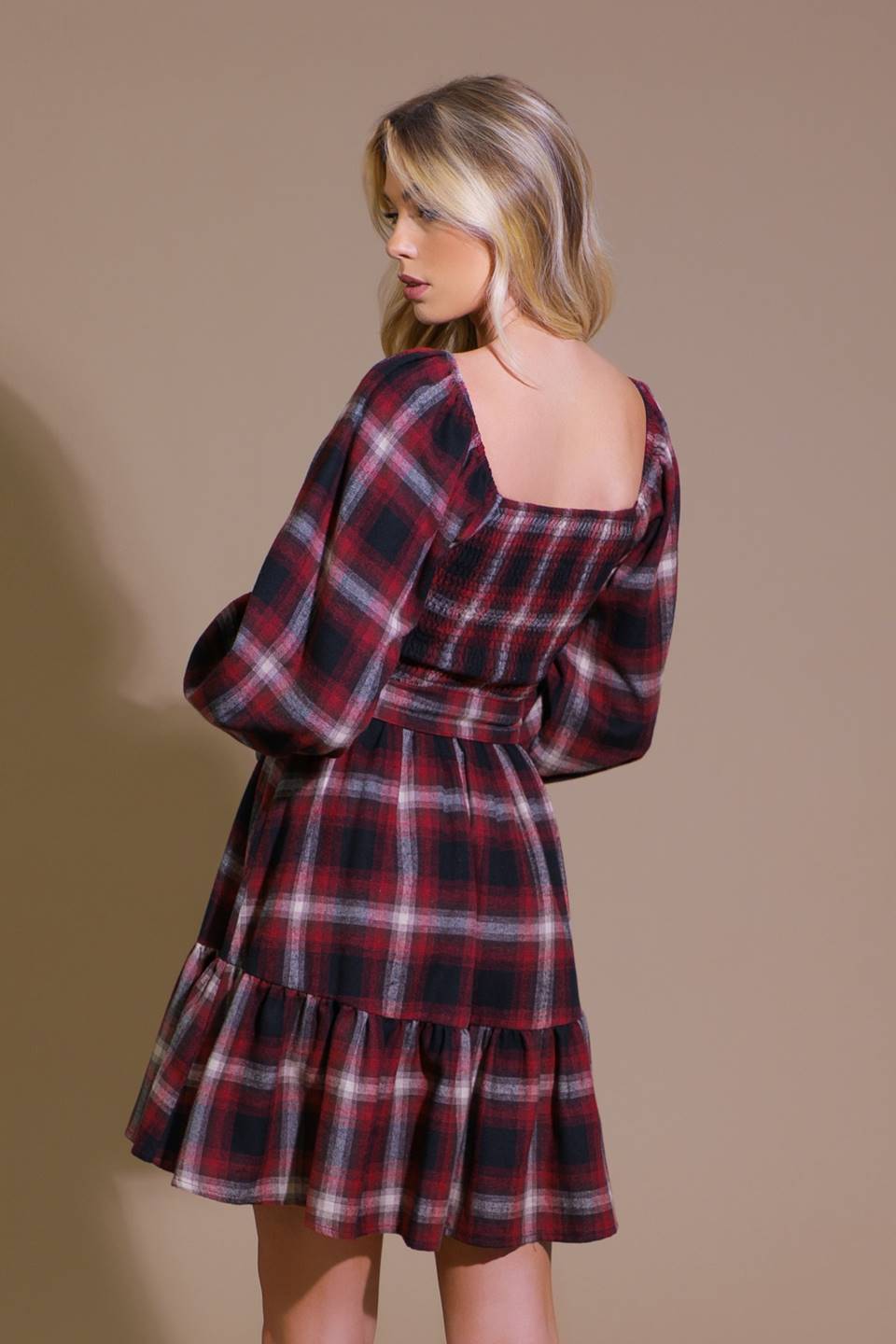 BE WITH YOU WOVEN PLAID MINI DRESS - Concordia Style Boutique