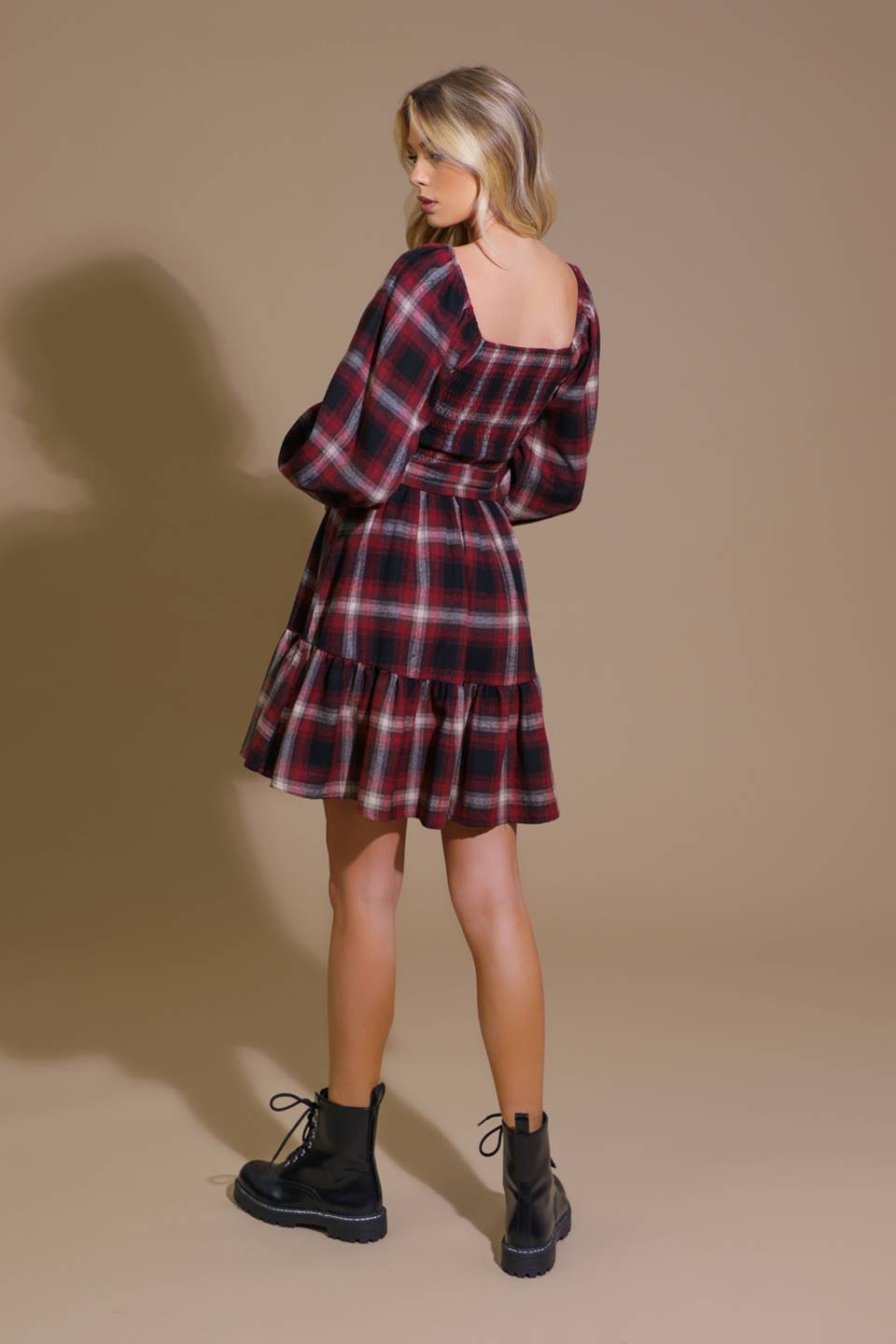 BE WITH YOU WOVEN PLAID MINI DRESS - Concordia Style Boutique