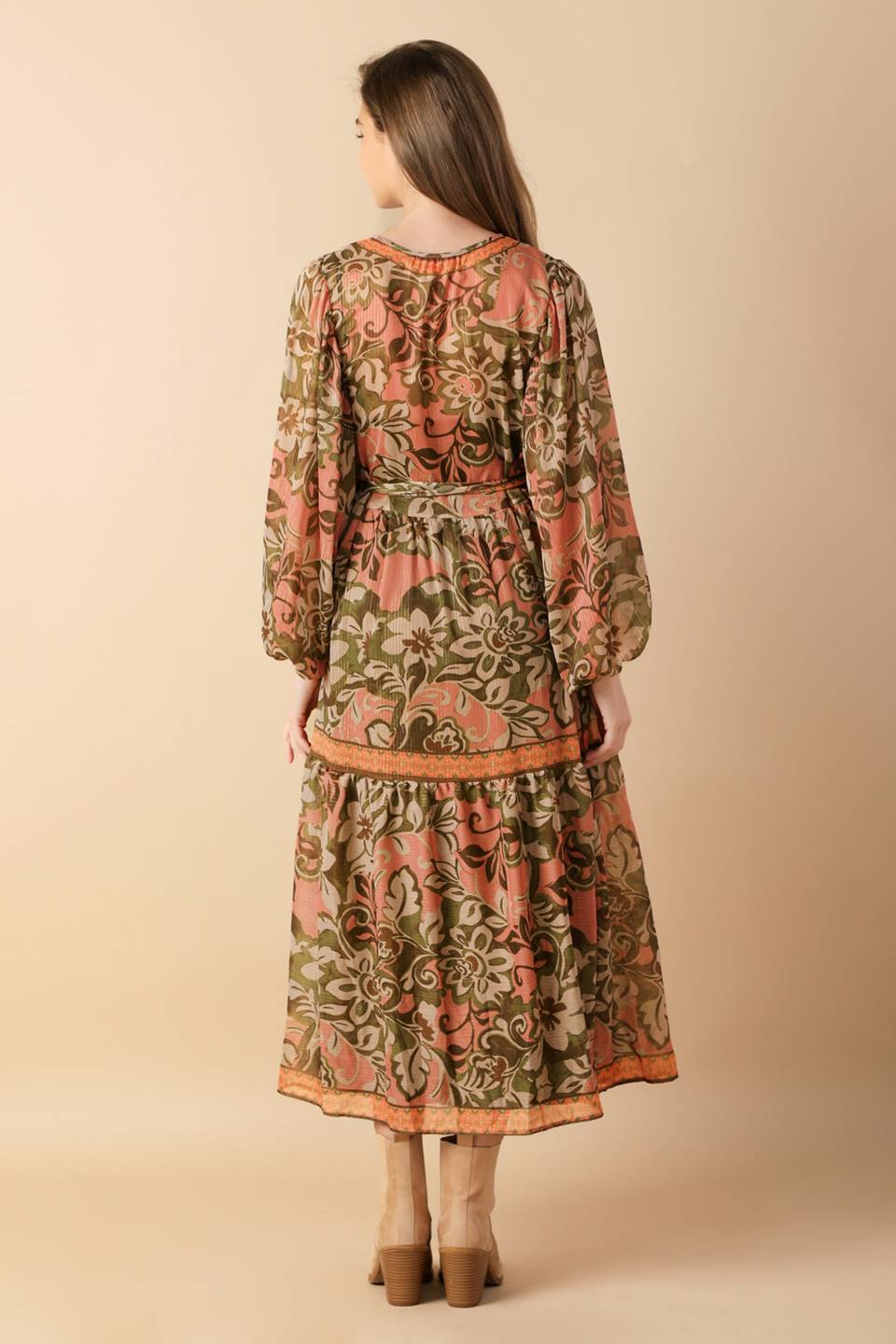 BACK AND FORTH WOVEN MIDI DRESS - Concordia Style Boutique