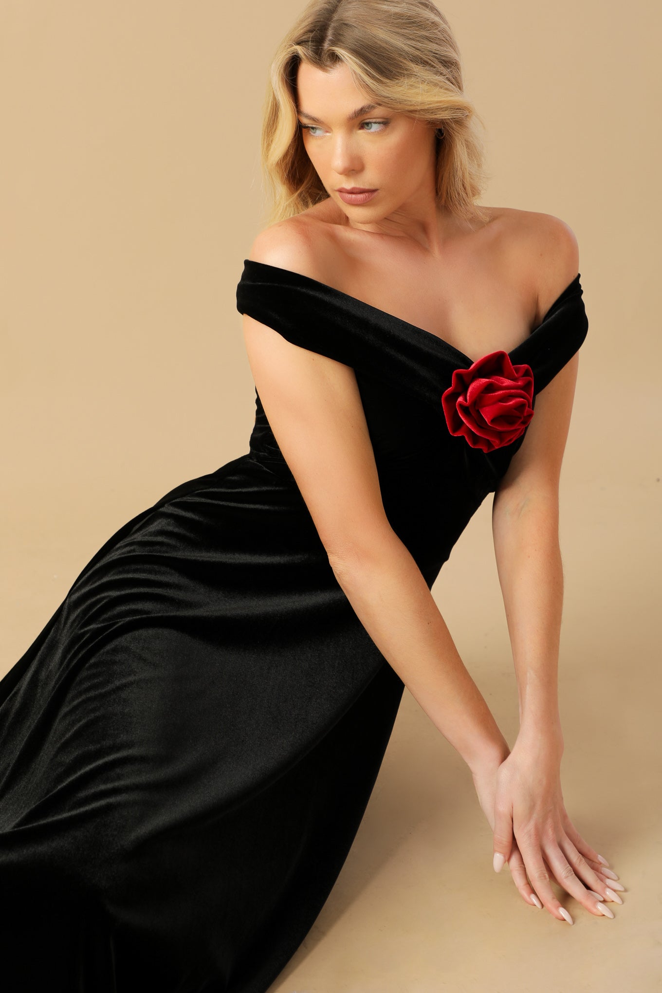 BE THERE FOR YOU VELVET MIDI DRESS - Concordia Style Boutique