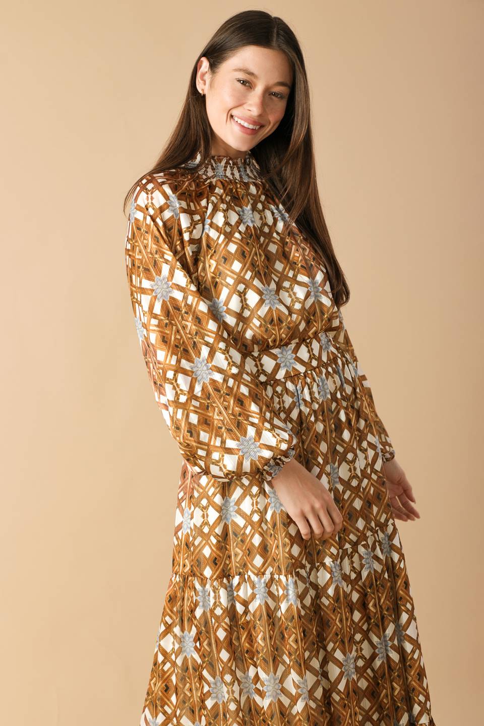 CELESTIAL CASCADE WOVEN MAXI DRESS - Concordia Style Boutique