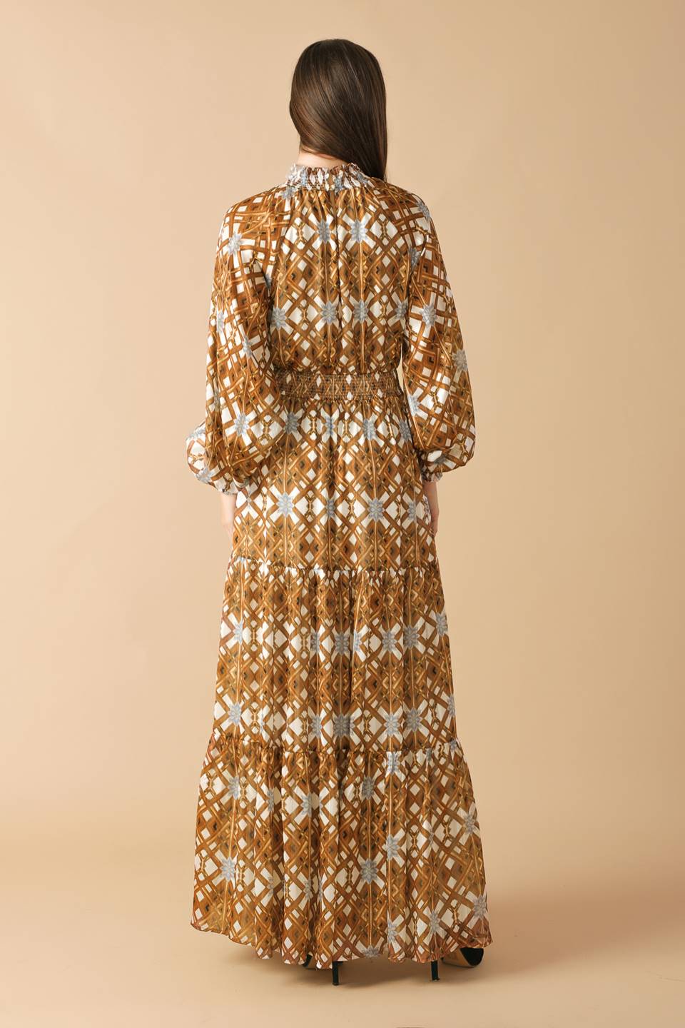 CELESTIAL CASCADE WOVEN MAXI DRESS - Concordia Style Boutique