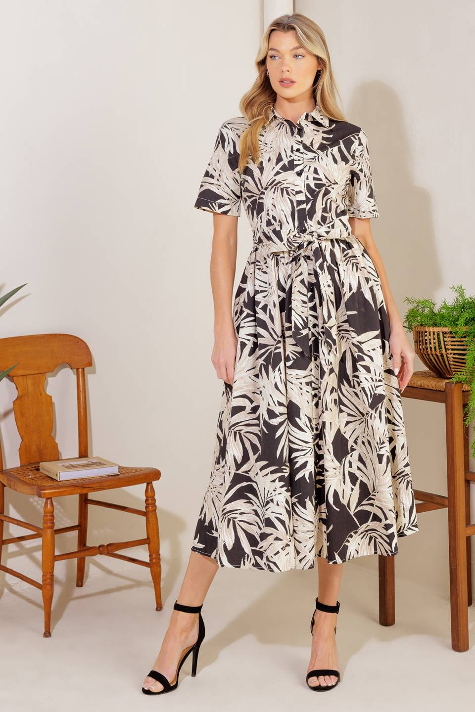 ALL YOU DO WOVEN MIDI DRESS - Concordia Style Boutique