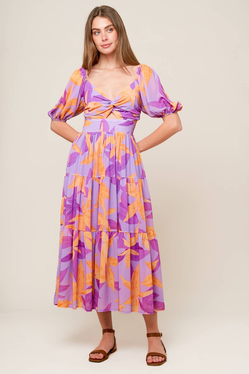 BLOOMING BRUNCH WOVEN MIDI DRESS - Concordia Style Boutique