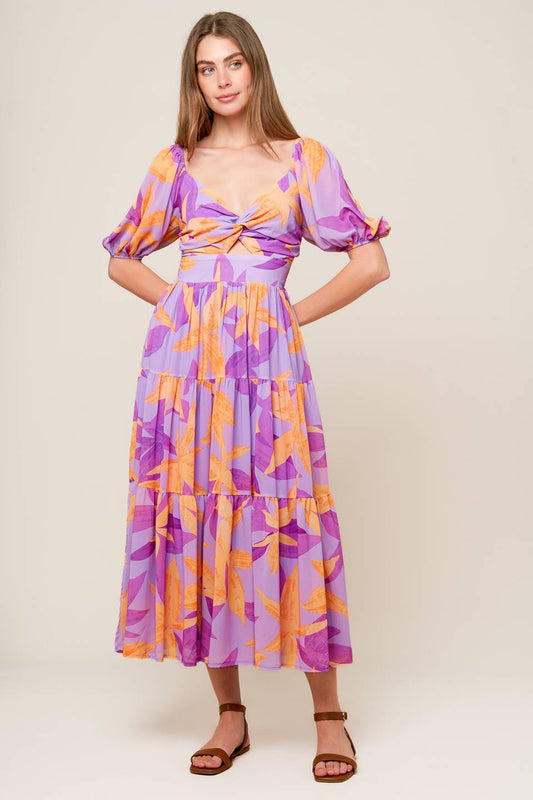 BLOOMING BRUNCH WOVEN MIDI DRESS - Concordia Style Boutique