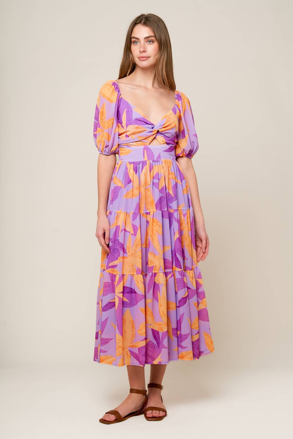 BLOOMING BRUNCH WOVEN MIDI DRESS - Concordia Style Boutique