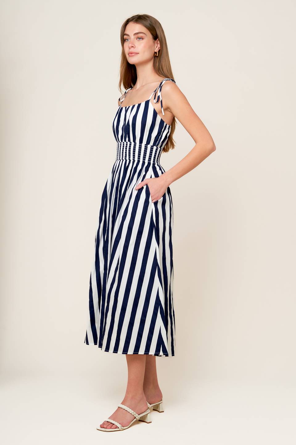 AROUND THE WORLD WOVEN MIDI DRESS - Concordia Style Boutique