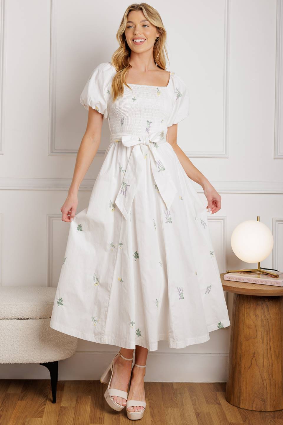 ALL THE BETTER WOVEN MIDI DRESS - Concordia Style Boutique