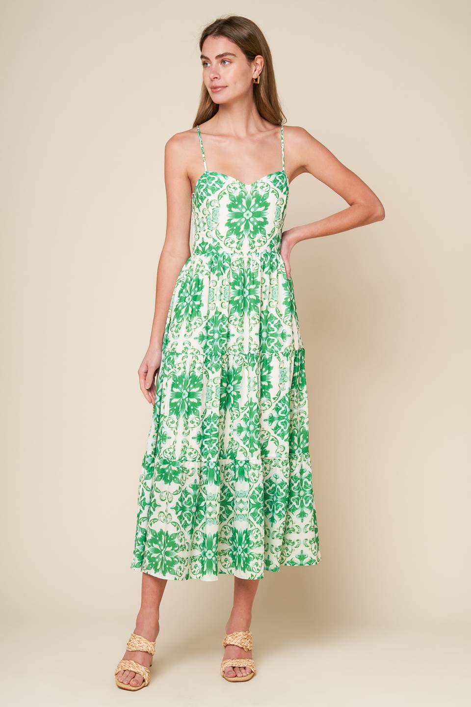 BEYOND ELEGANT WOVEN MIDI DRESS - Concordia Style Boutique