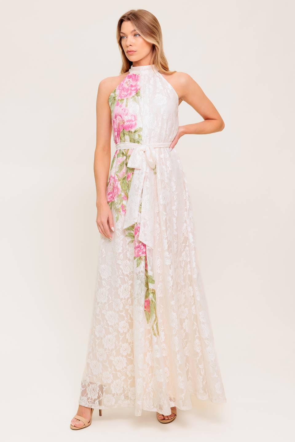 BOTANICAL DREAM WOVEN LACE MAXI DRESS - Concordia Style Boutique