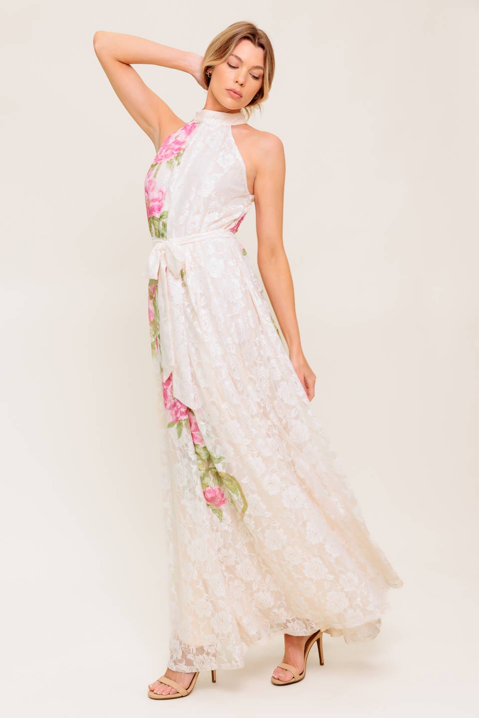 BOTANICAL DREAM WOVEN LACE MAXI DRESS - Concordia Style Boutique