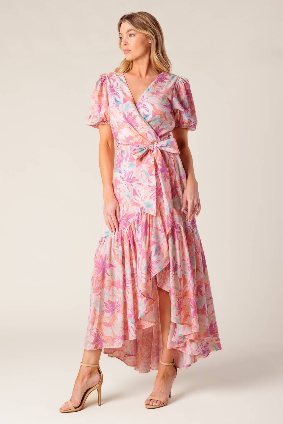 BLESS YOUR HEART CORAL WOVEN MINI DRESS - Concordia Style Boutique