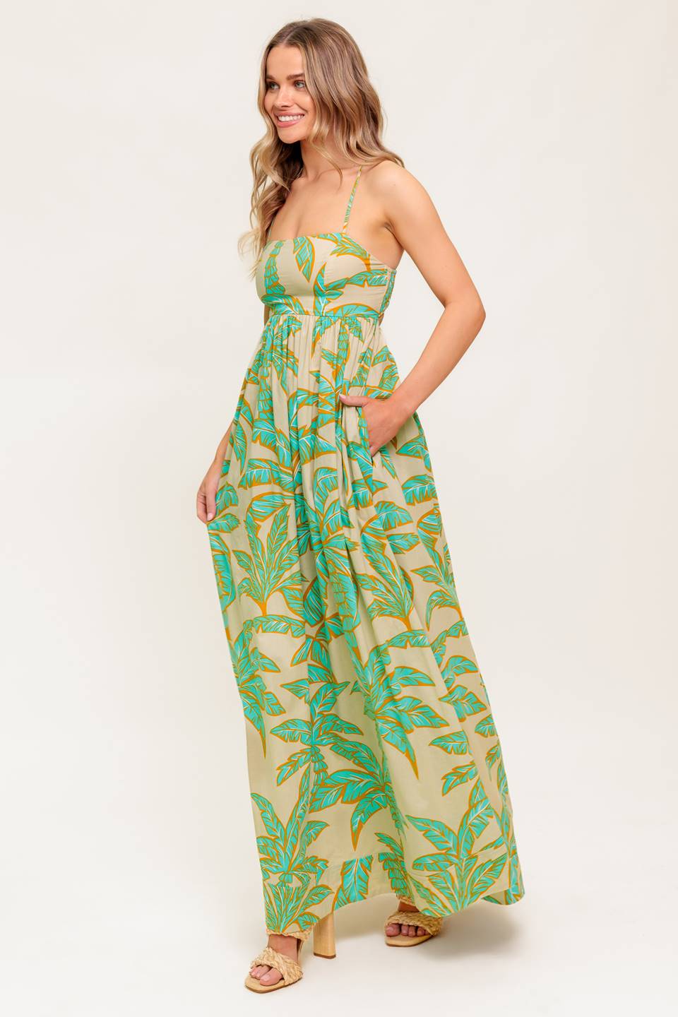 BLOSSOM SPELL WOVEN MAXI DRESS - Concordia Style Boutique