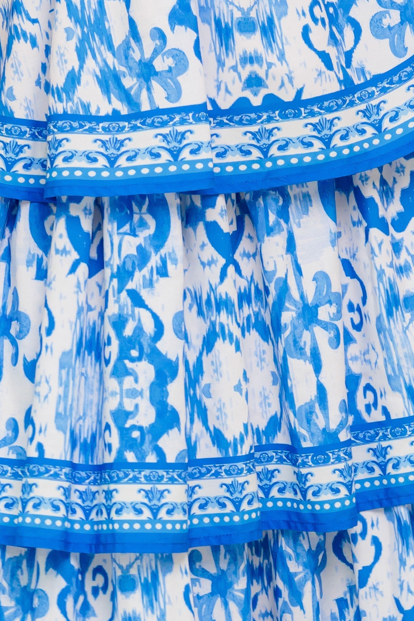 BLUSHING BLOSSOM BLUE WOVEN MAXI DRESS - Concordia Style Boutique