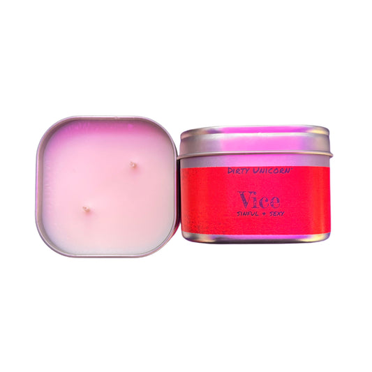 Vice Square Tin Candle