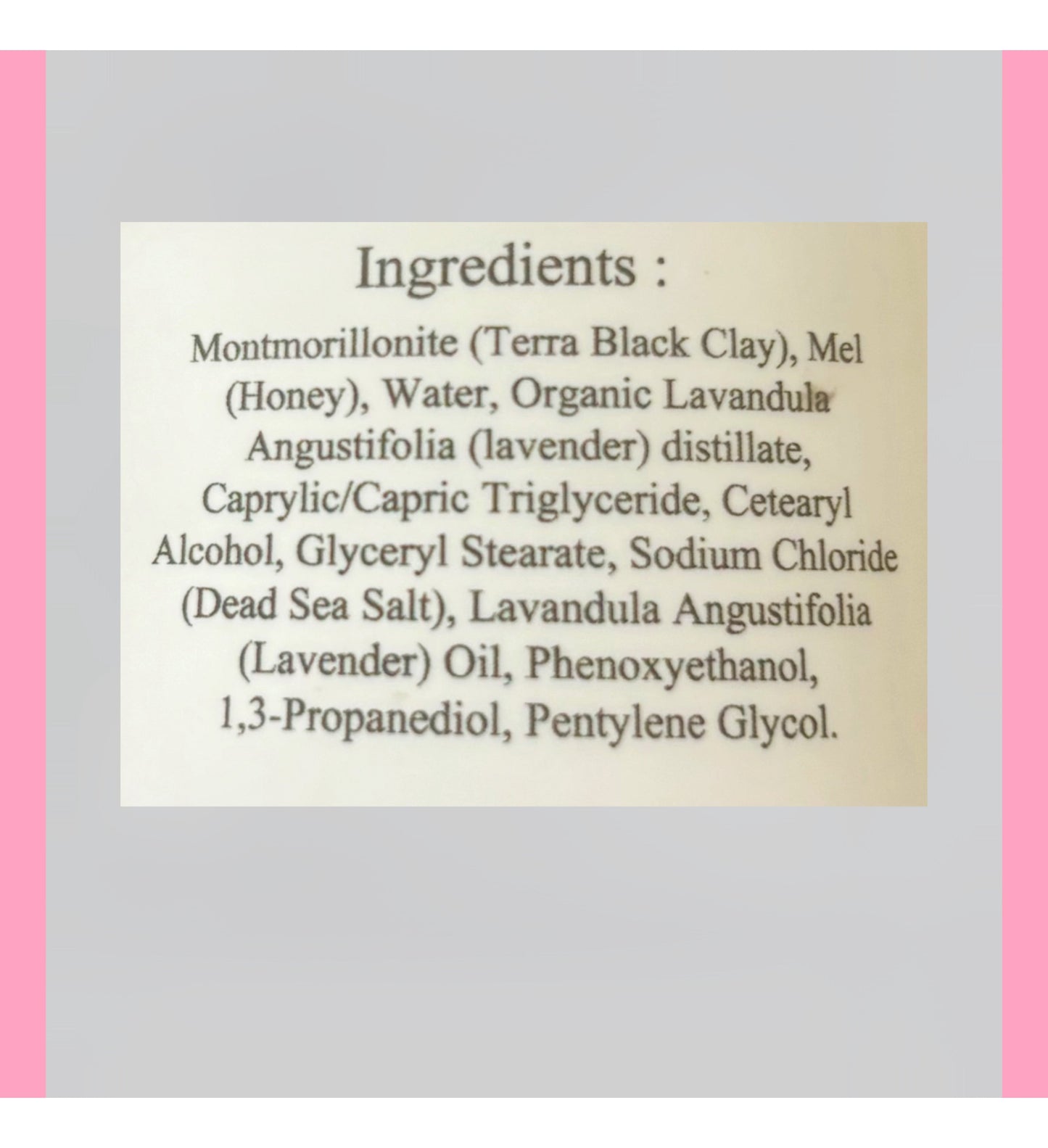 Honey Black Clay Mask