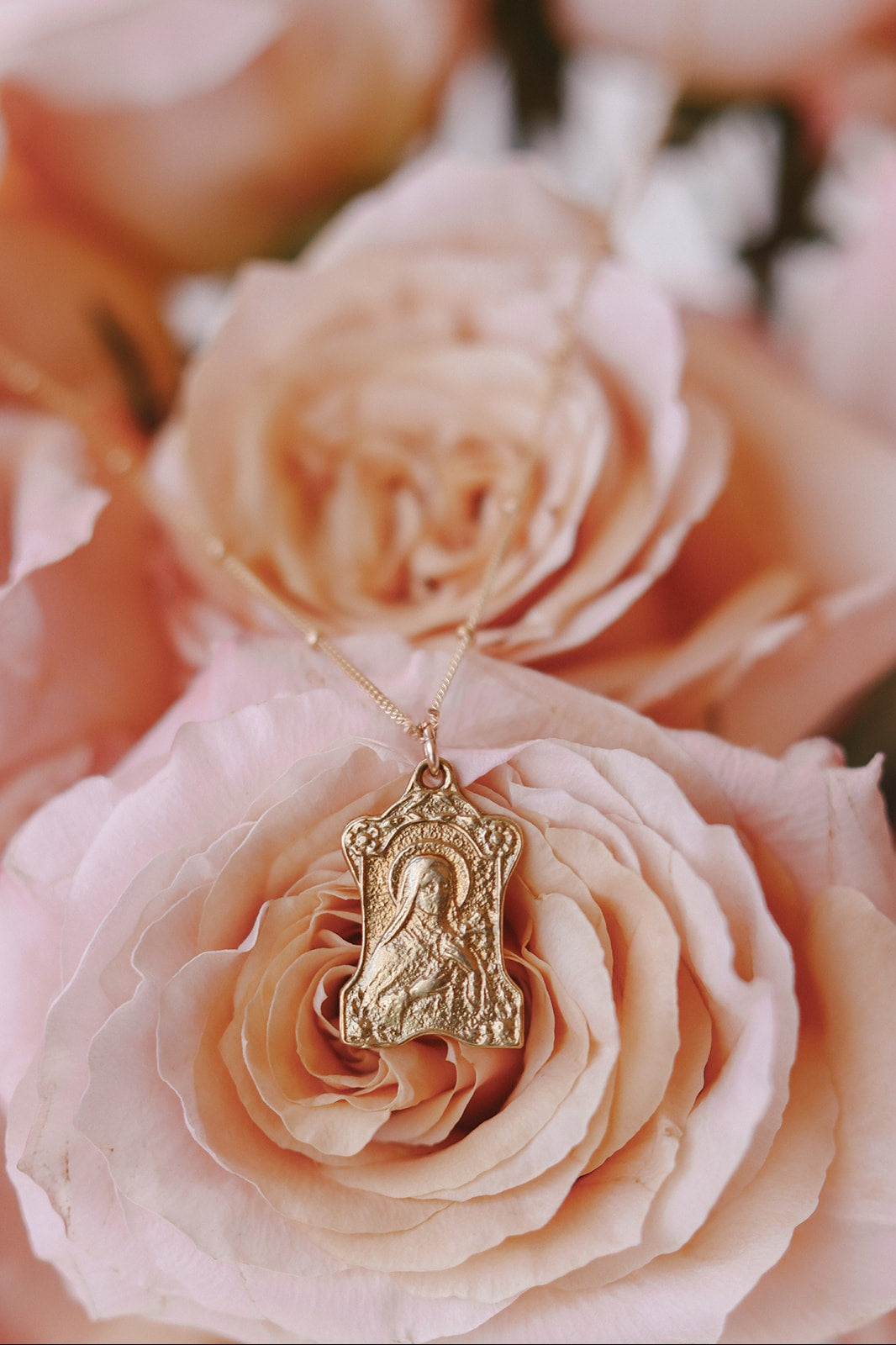 St. Therese of Lisieux in Gold Vermeil