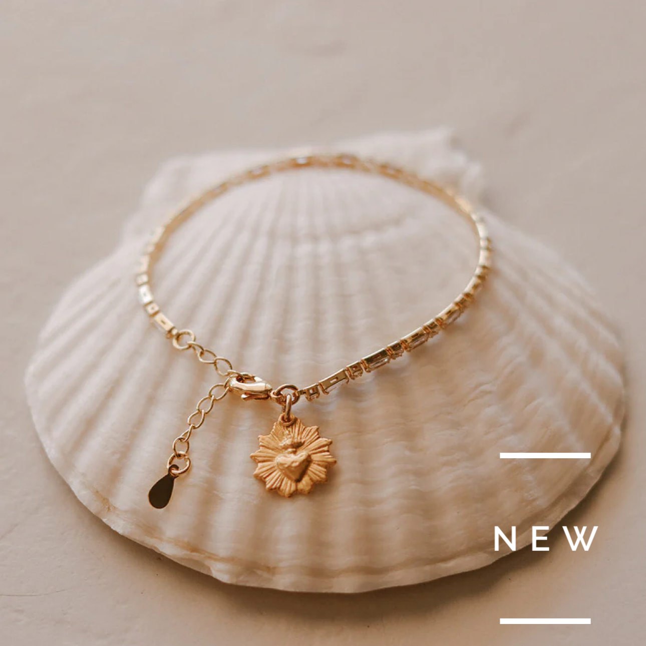 Sacred Heart Tennis Bracelet