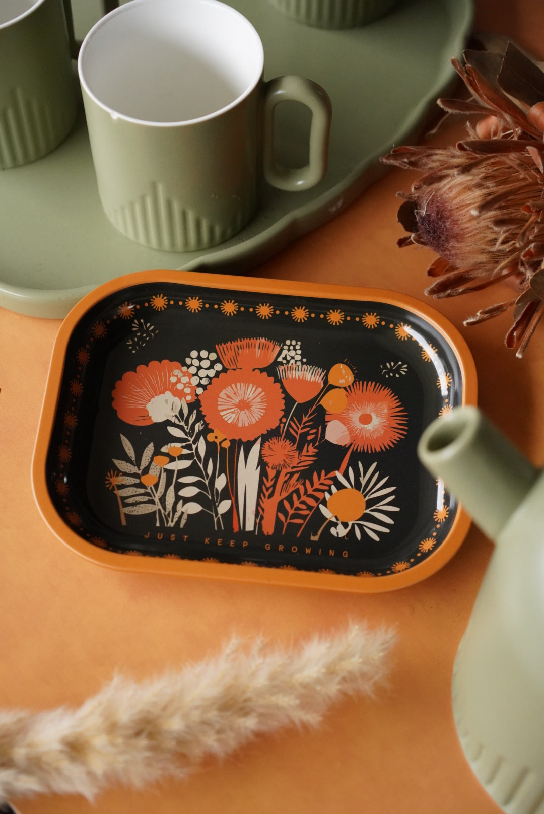 ‘Just Keep Growing' Tin Tray - Concordia Style Boutique