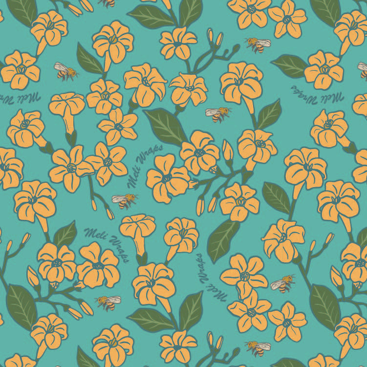 Puakenikeni & Bee Kitchen Towel Set of 2 100% Cotton - Concordia Style Boutique