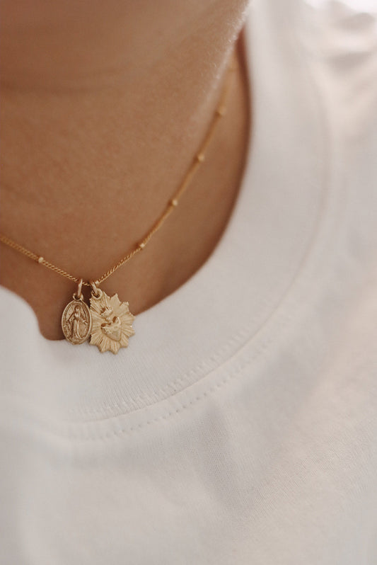 The Little Sacred Heart® and Miraculous Medal Necklace