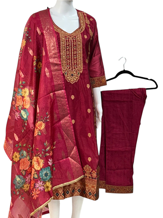 Banarasi : Silk banarasi suit
