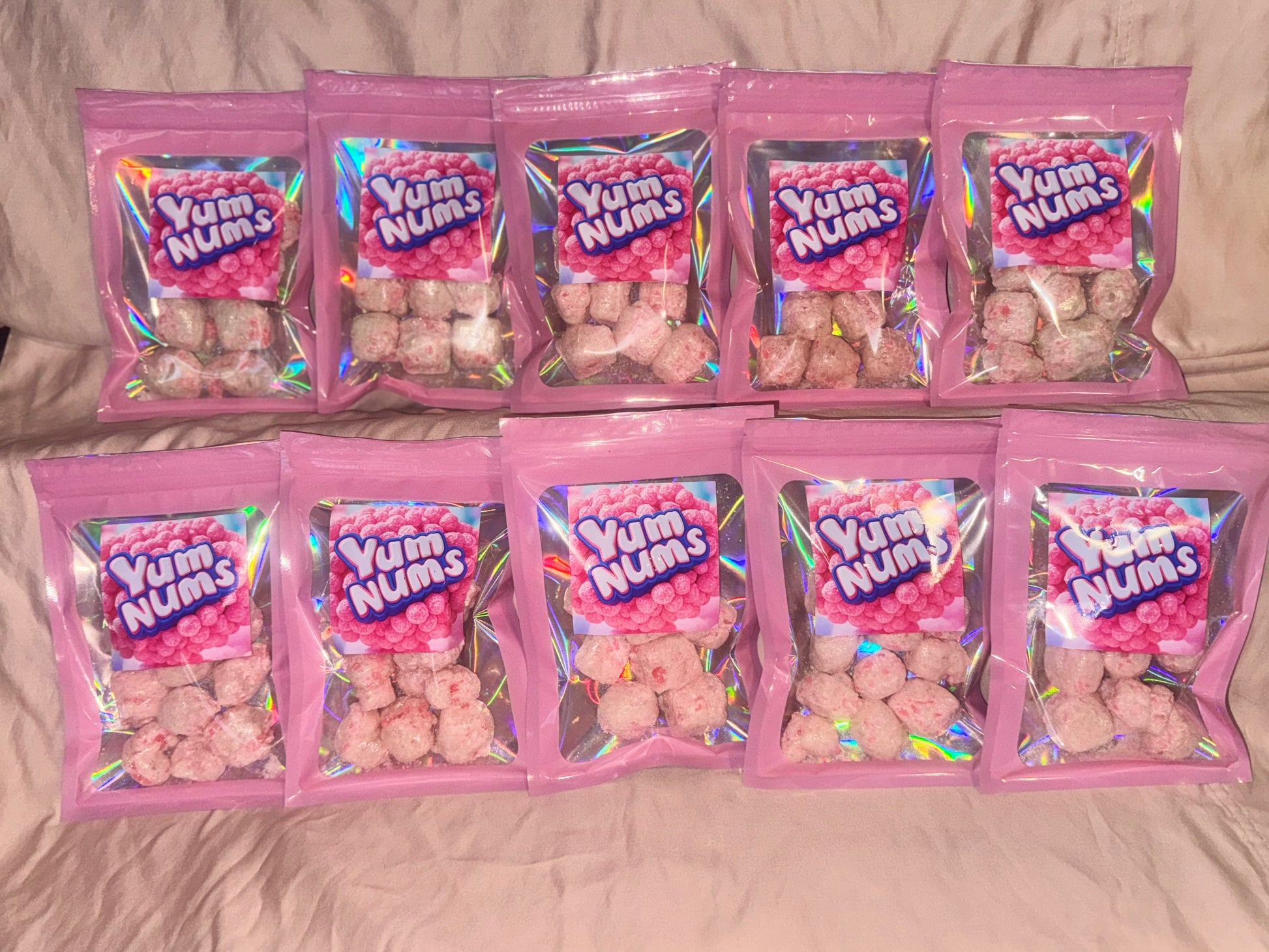 Watermelon YumNums Freeze-Dried Candy - 10 Bags of Crunchy, Juicy Perfection - Concordia Style Boutique